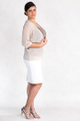 Everyday Elegance Light and Shining Short Cardigan in Beige