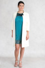 More by Siste's Gorgeous Long Jacket in Pearl White