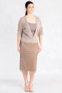 Everyday Elegance Light and Shining Short Cardigan in Brown