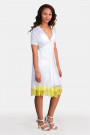 Face of Femininity Fringe Hem Designer Lace Dress