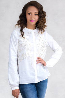 Roxolana Cotton Embroidered Shirt