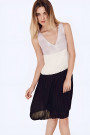 SISTE'S Romantic Style at Work Pleated Summer Dress