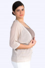 Everyday Elegance Light and Shining Short Cardigan in Beige