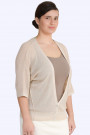 Everyday Elegance Light and Shining Short Cardigan in Beige