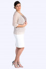 Everyday Elegance Light and Shining Short Cardigan in Beige