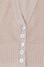 Everyday Elegance Light and Shining Short Cardigan in Beige