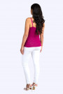 Lovely Romantic Linen Top In Pink