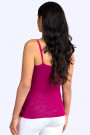Lovely Romantic Linen Top In Pink