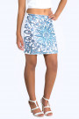 Cleopatra Mini Skirt With Blue Sequins 