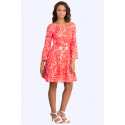 Two Chamomiles Red Cotton Dress SISTE'S ITALY