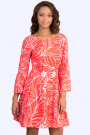 Two Chamomiles Red Cotton Dress