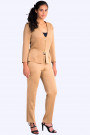 Wardrobe Essential Short Jacket Zip Closing in Brown