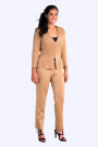 Wardrobe Essential Short Jacket Zip Closing in Brown