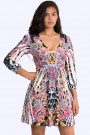 Simply Gorgeous Printed Mini Dress With Empire Waist