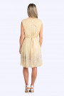 Exquisite Designer Cotton Sequin Dress In Beige