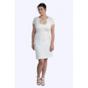 Style at Work Pearl White Midi Dress