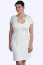 Style at Work Pearl White Midi Dress