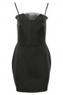 Diana Chic Slip Dress with Silk Skirt in Black