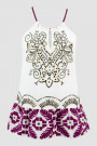 Designer's Embroidery Cotton Top With Spagetti Straps