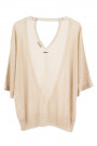 Everyday Elegance Light and Shining Short Cardigan in Beige