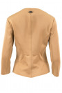 Wardrobe Essential Short Jacket Zip Closing in Brown