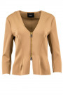 Wardrobe Essential Short Jacket Zip Closing in Brown