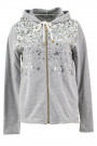 More By Siste's Cotton Sequined Cotton Hoodie In Grey