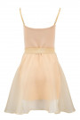 Diana Chic Slip Dress with Silk Skirt in Quartz Beige