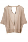 Everyday Elegance Light and Shining Short Cardigan in Brown