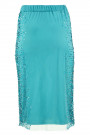 New Pearl in Town Sequined Lace Skirt in Green